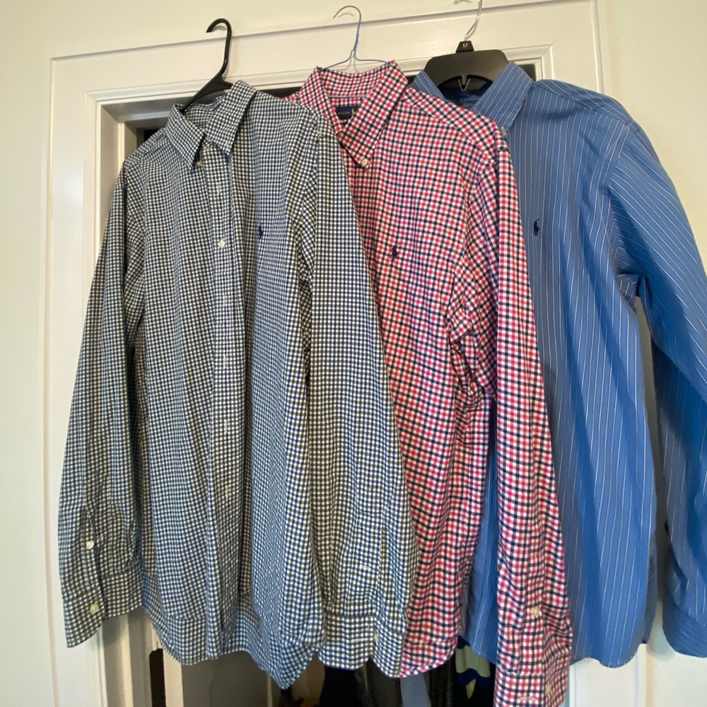 3 polo Ralph Lauren button downs